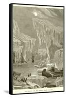 The Erebus and the Terror Among Icebergs-null-Framed Stretched Canvas