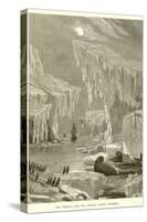 The Erebus and the Terror Among Icebergs-null-Stretched Canvas