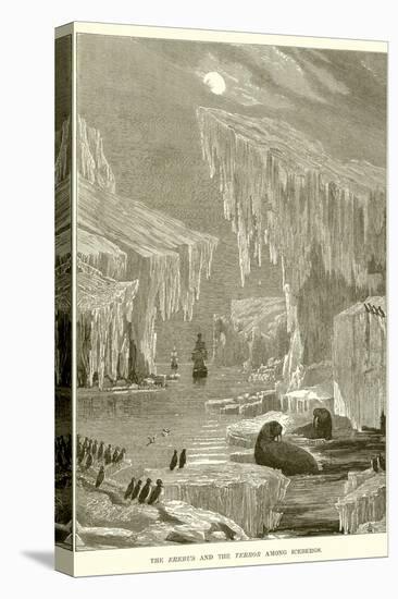 The Erebus and the Terror Among Icebergs-null-Stretched Canvas