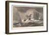 The Erebus Passing through the Chain of Bergs, 13Th March, 1842, from Voyage of Discovery and Resea-English School-Framed Giclee Print