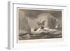 The Erebus Passing through the Chain of Bergs, 13Th March, 1842, from Voyage of Discovery and Resea-English School-Framed Giclee Print
