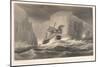 The Erebus Passing through the Chain of Bergs, 13Th March, 1842, from Voyage of Discovery and Resea-English School-Mounted Giclee Print