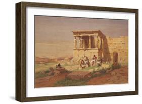 The Erechtheion, the Porch of the Caryatids, 1877-Carl Friedrich Heinrich Werner-Framed Giclee Print