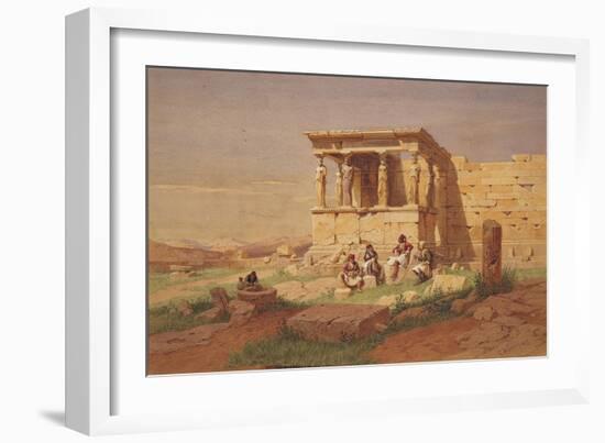 The Erechtheion, the Porch of the Caryatids, 1877-Carl Friedrich Heinrich Werner-Framed Giclee Print