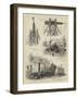 The Erection of Cleopatra's Needle on the Thames Embankment-null-Framed Giclee Print