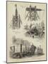The Erection of Cleopatra's Needle on the Thames Embankment-null-Mounted Giclee Print