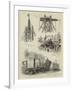 The Erection of Cleopatra's Needle on the Thames Embankment-null-Framed Giclee Print