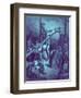 The erection of the cross - Bible-Gustave Dore-Framed Giclee Print