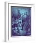 The erection of the cross - Bible-Gustave Dore-Framed Giclee Print