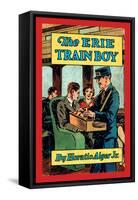 The Erie Train Boy-null-Framed Stretched Canvas