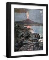 The Eruption of Etna, Sicily, 1892-Henri Meyer-Framed Giclee Print