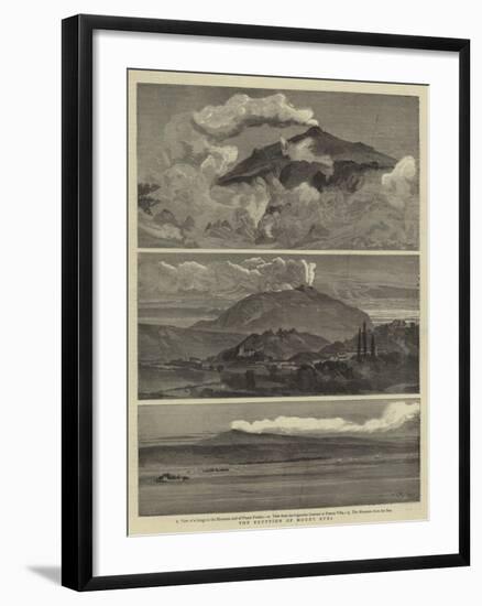 The Eruption of Mount Etna-William Lionel Wyllie-Framed Giclee Print