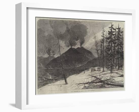 The Eruption of Mount Etna-null-Framed Giclee Print