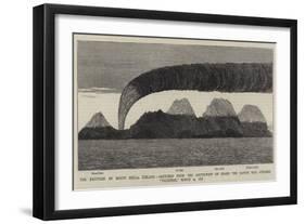 The Eruption of Mount Hecla-null-Framed Premium Giclee Print