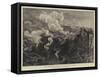 The Eruption of Mount Vesuvius, a Lava Torrent-Sydney Prior Hall-Framed Stretched Canvas