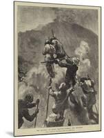 The Eruption of Mount Vesuvius, Climbing the Mountain-Edward John Gregory-Mounted Giclee Print