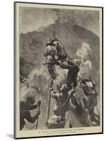 The Eruption of Mount Vesuvius, Climbing the Mountain-Edward John Gregory-Mounted Giclee Print