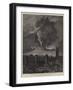 The Eruption of Mount Vesuvius, View from Pompeii-Sydney Prior Hall-Framed Giclee Print