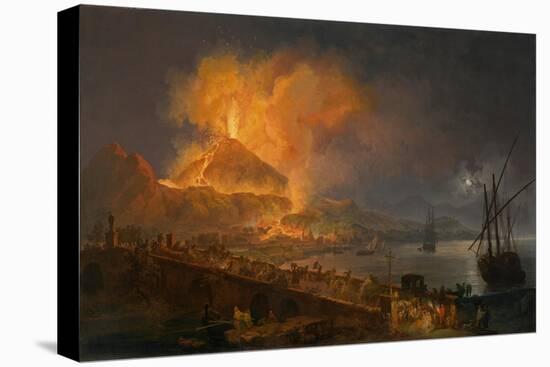 The Eruption of Mt. Vesuvius, 1777-Pierre Jacques Volaire-Stretched Canvas