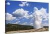 The Eruption of Old Faithful Geyser in Yellowstone National Park on a Late Summer Day-Clint Losee-Stretched Canvas