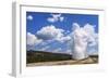 The Eruption of Old Faithful Geyser in Yellowstone National Park on a Late Summer Day-Clint Losee-Framed Photographic Print