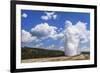 The Eruption of Old Faithful Geyser in Yellowstone National Park on a Late Summer Day-Clint Losee-Framed Photographic Print