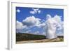 The Eruption of Old Faithful Geyser in Yellowstone National Park on a Late Summer Day-Clint Losee-Framed Photographic Print