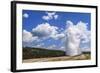 The Eruption of Old Faithful Geyser in Yellowstone National Park on a Late Summer Day-Clint Losee-Framed Photographic Print