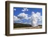 The Eruption of Old Faithful Geyser in Yellowstone National Park on a Late Summer Day-Clint Losee-Framed Photographic Print