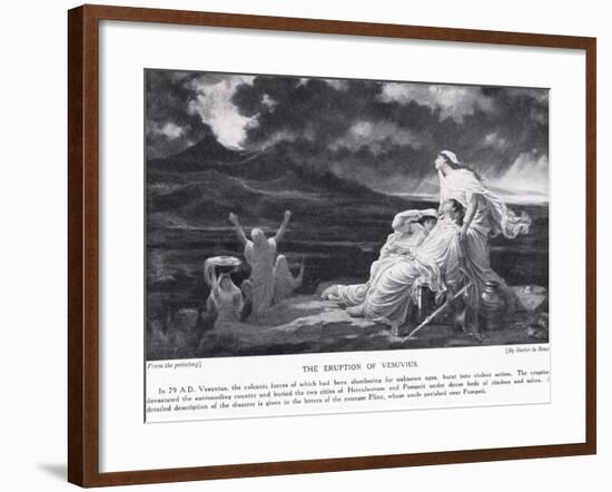 The Eruption of Vesuvius 79 AD-Louis Hector Leroux-Framed Giclee Print