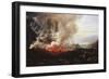 The Eruption of Vesuvius; Der Ausbruch Des Vesuv, 1824-Johan Christian Dahl-Framed Giclee Print