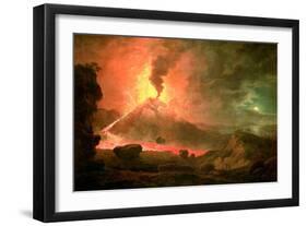 The Eruption of Vesuvius-Abraham Pether-Framed Giclee Print