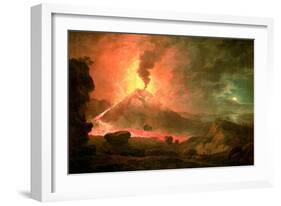 The Eruption of Vesuvius-Abraham Pether-Framed Giclee Print