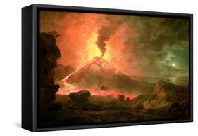 The Eruption of Vesuvius-Abraham Pether-Framed Stretched Canvas