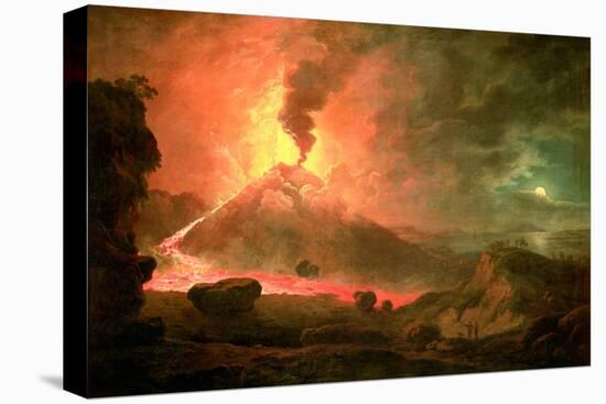 The Eruption of Vesuvius-Abraham Pether-Stretched Canvas