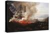 The Eruption of Vesuvius-Johan Christian Dahl-Stretched Canvas