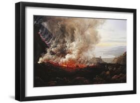 The Eruption of Vesuvius-Johan Christian Dahl-Framed Giclee Print