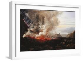 The Eruption of Vesuvius-Johan Christian Dahl-Framed Giclee Print