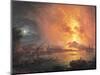 The Eruption of Vesuvius-Jean Baptiste Genillion-Mounted Premium Giclee Print