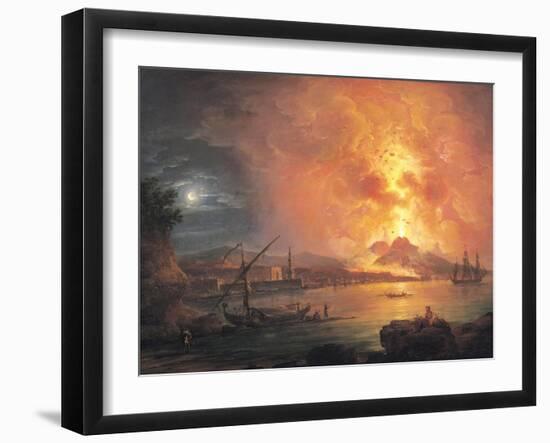 The Eruption of Vesuvius-Jean Baptiste Genillion-Framed Giclee Print