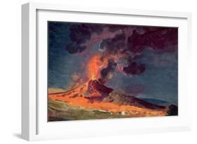 The Eruption of Vesuvius-Joseph Wright of Derby-Framed Giclee Print