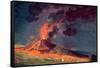 The Eruption of Vesuvius-Joseph Wright of Derby-Framed Stretched Canvas