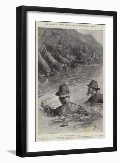The Escape of Captains Haldane and Le Mesurier from Pretoria-Henry Charles Seppings Wright-Framed Giclee Print