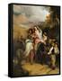 The Escape of Francesco Novello Di Carrara, with His Wife, from the Duke of Milan-Sir Charles Lock Eastlake-Framed Stretched Canvas