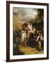 The Escape of Francesco Novello Di Carrara, with His Wife, from the Duke of Milan-Sir Charles Lock Eastlake-Framed Giclee Print