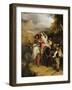 The Escape of Francesco Novello Di Carrara, with His Wife, from the Duke of Milan-Sir Charles Lock Eastlake-Framed Giclee Print