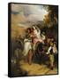 The Escape of Francesco Novello Di Carrara, with His Wife, from the Duke of Milan-Sir Charles Lock Eastlake-Framed Stretched Canvas