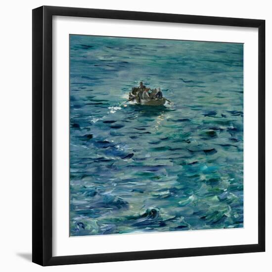 The Escape of Henri De Rochefort (1831-1915) 20 March 1874, 1880-81-Edouard Manet-Framed Premium Giclee Print