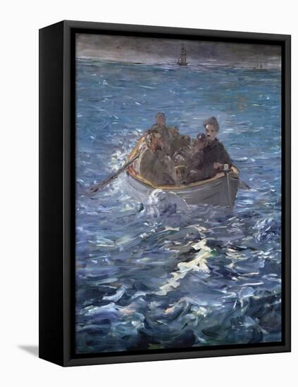 The Escape of Henri De Rochefort 1874-Edouard Manet-Framed Stretched Canvas