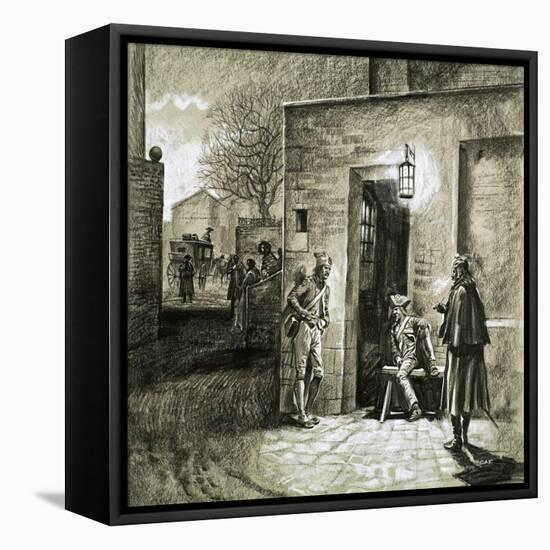 The Escape of Louis Xvi and Marie Antoinette-Gerry Embleton-Framed Stretched Canvas
